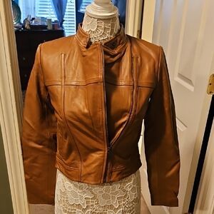 Michael Kors Women's Brown Leather Jacket